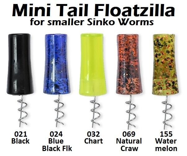 1765 Floatzilla Soft Plastic Lure Floats (4pk)